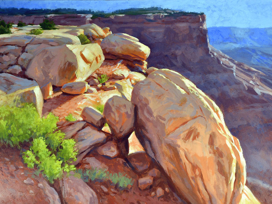 North Towards Moab Painting by Stephen Bartholomew