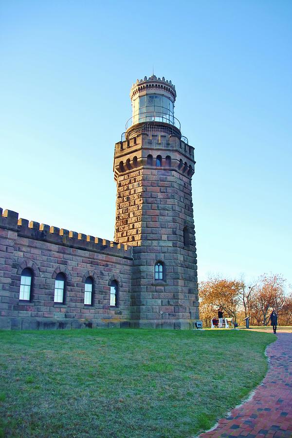 North Tower Twin Lights Photograph by Karen Silvestri