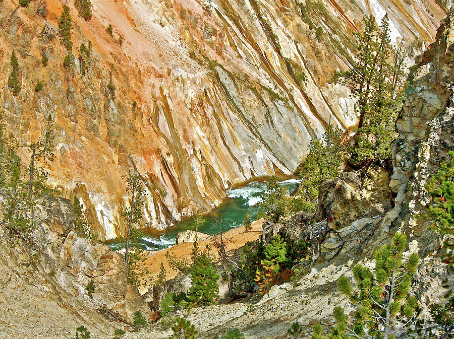North Wall of Yellowstone Canyon in Yellowstone National Park, Wyoming Photograph by Ruth Hager