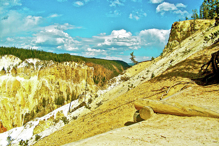 North Wall of Yellowstone Canyon, Yellowstone National Park, Wyoming #1 Photograph by Ruth Hager