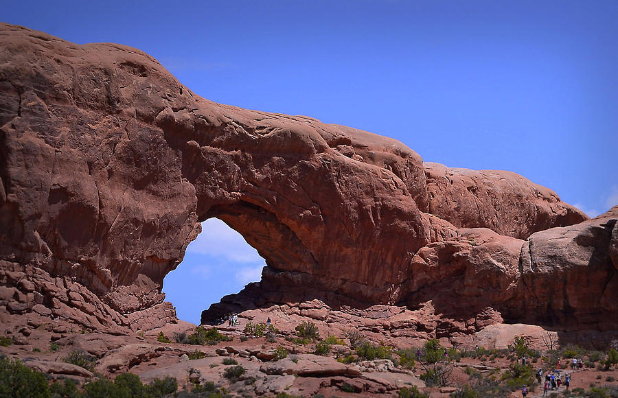 North Window - Arches National Park Photograph by Nadalyn Larsen