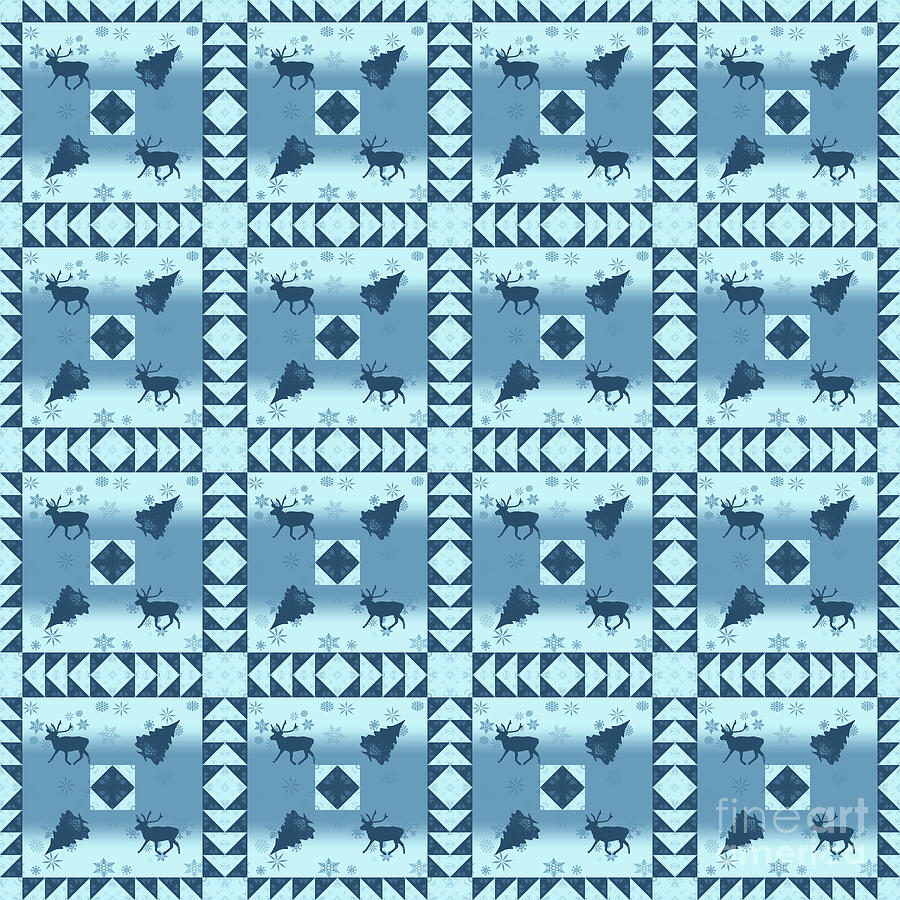 Tree Digital Art - North Woods Pattern by Two Hivelys