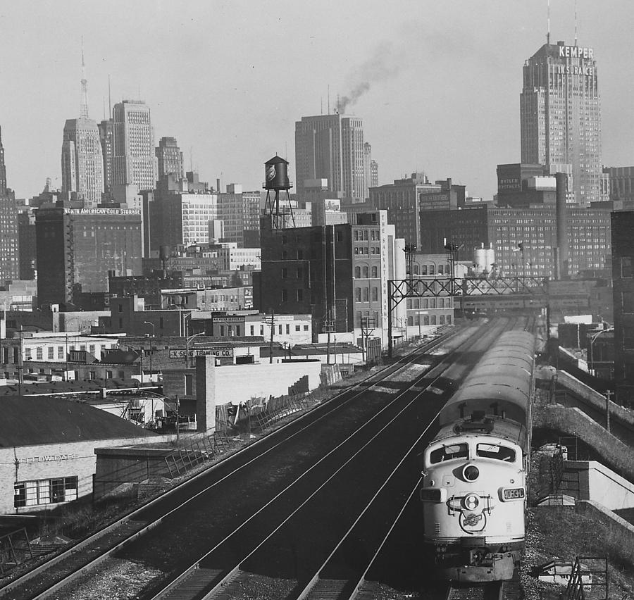 Northbound Diesel Train - 1962  Photograph by Chicago and North Western Historical Society