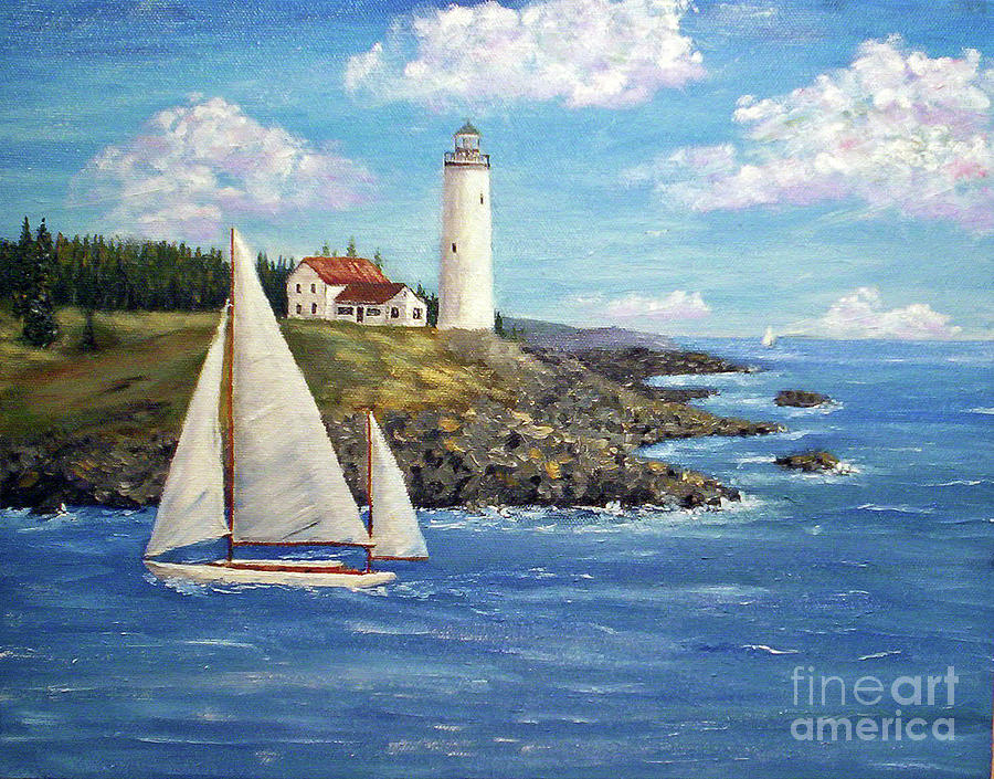 Northeast Coast Painting by Stanton Allaben
