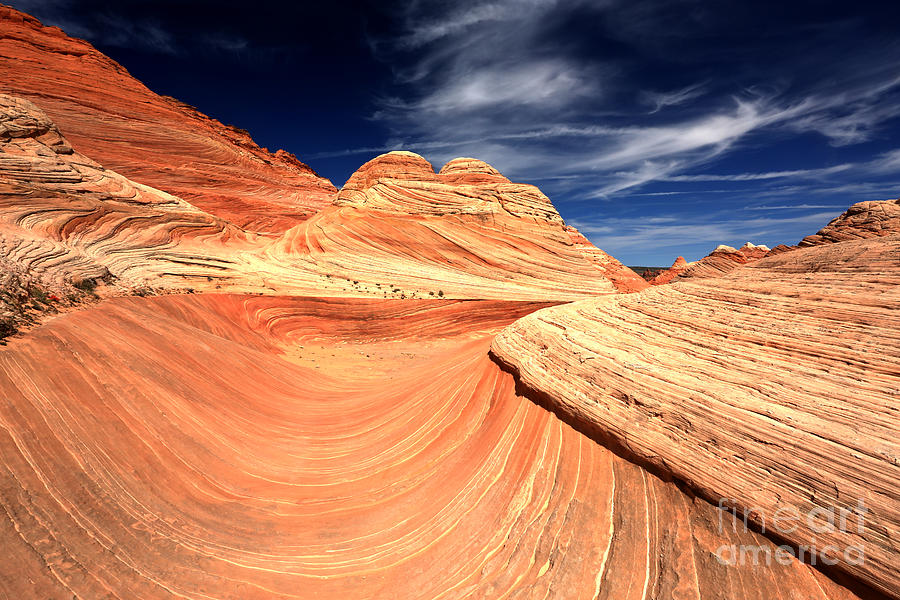 Abstract Photograph - Northern Arizona Sandstone Swirls by Adam Jewell