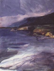 Seascape Painting - Northern California Coast by Harry Weisburd Seascape Painting - Northern California Coast by Harry Weisburd