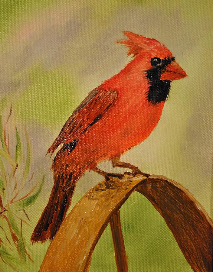 Nature Painting - Northern Cardinal by James Higgins