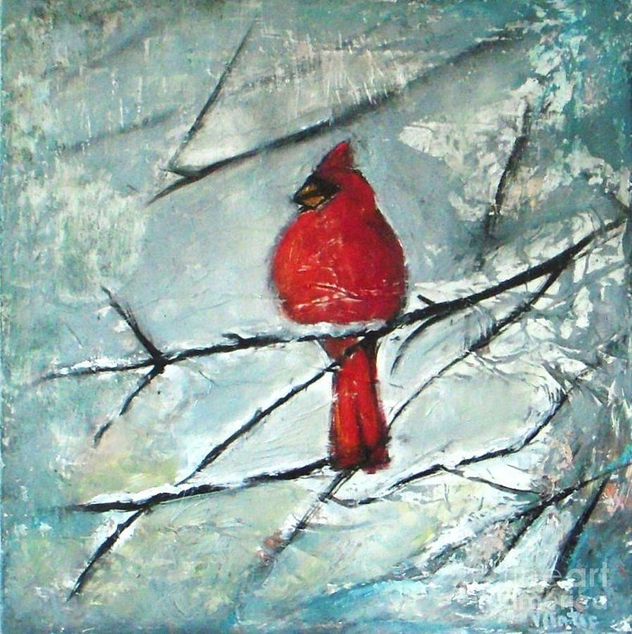 Northern Cardinal Painting by Vesna Antic