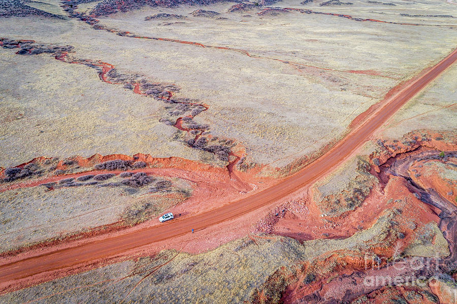 northern Colorado foothills aerial view Photograph by Marek Uliasz