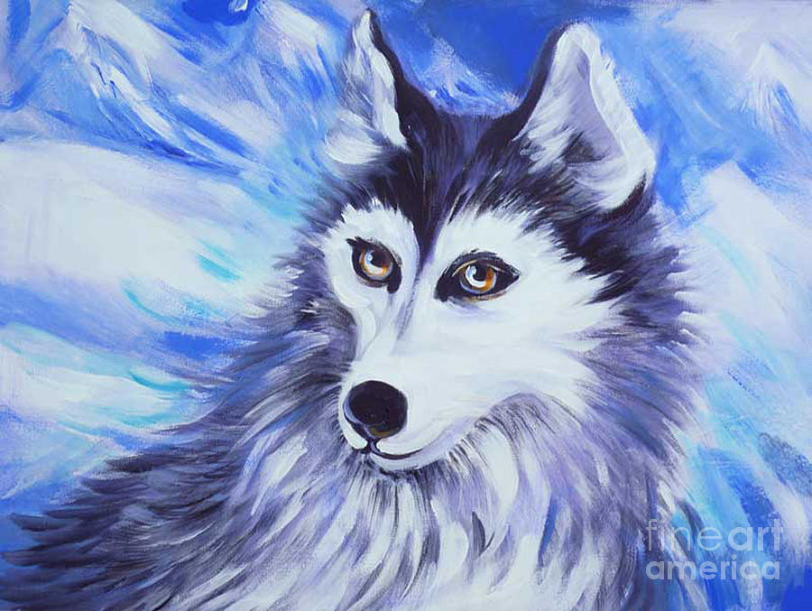 Northern Eyes Painting by Anna  Duyunova