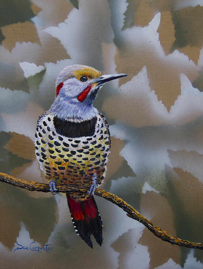 northern flicker painting