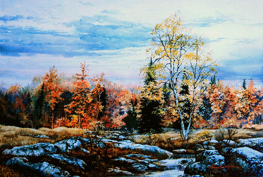 Northern Gold Painting by Hanne Lore Koehler