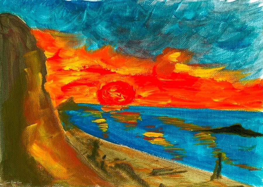 Nature Painting - Northern Irish Sunset by Tomer Rosen Grace