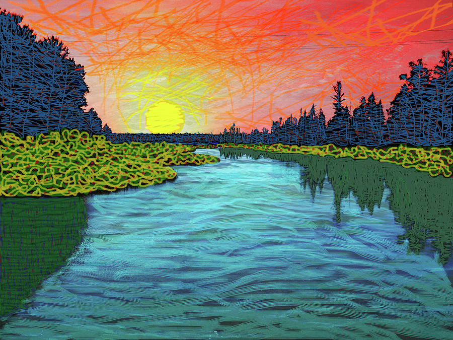 Northern Lagoon Digital Art by Rod Whyte