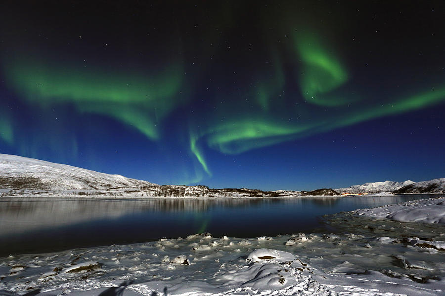 Northern Light At Scarsfjord Photograph by Stefan Volkel