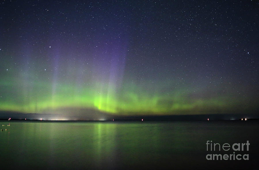Northern Light Green and Purple Photograph by Charline Xia