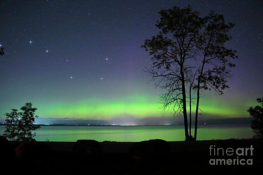 Northern Light with Big Dipper Photograph by Charline Xia
