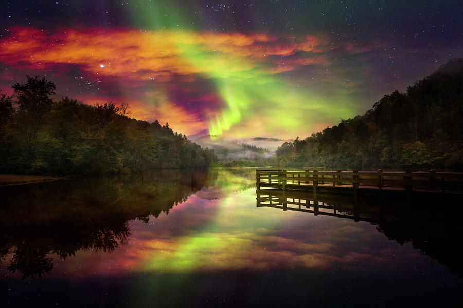 Northern Lights Photograph by Debra and Dave Vanderlaan