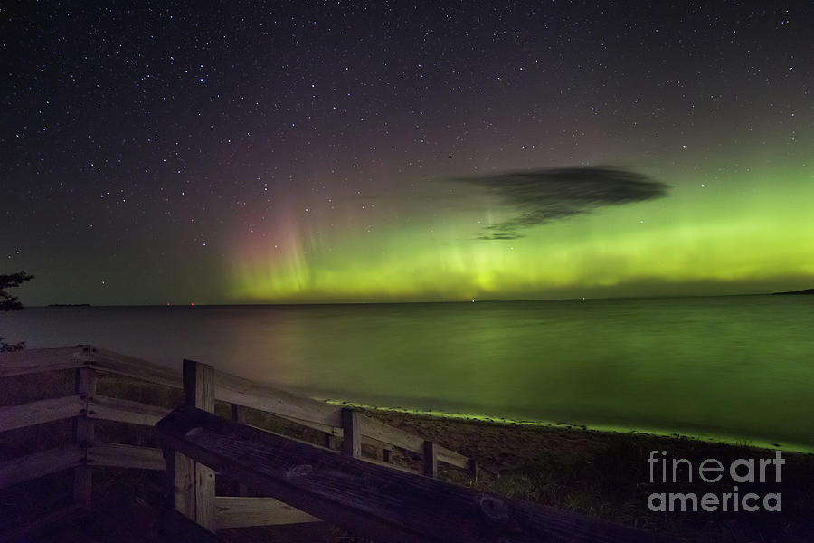 Northern Lights Lake Superior -4564 Photograph by Norris Seward