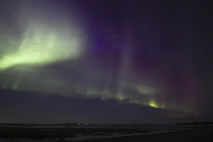 Northern Lights near Yorkton Photograph by Ryan Crouse