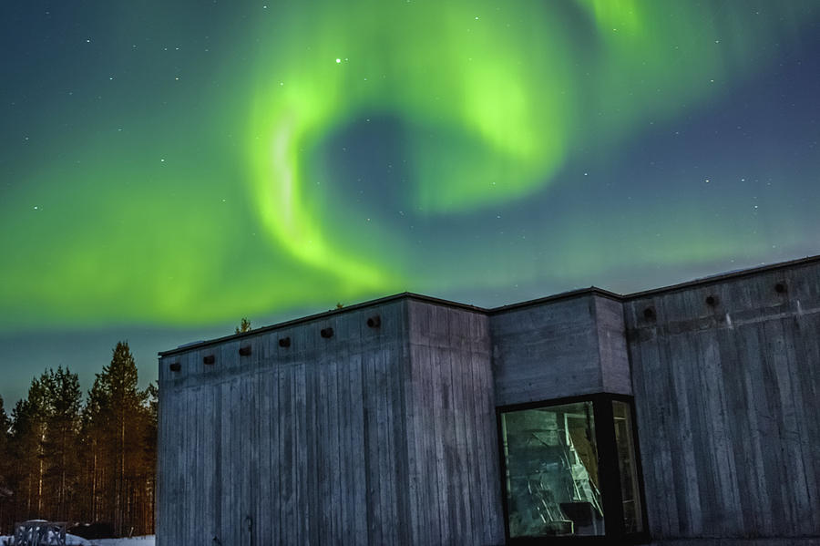 Northern Lights over Sapmi Museum Karasjok Norway Photograph by Adam Rainoff