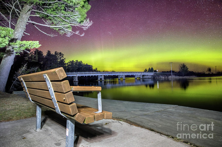 Northern Lights Over Tahquamenon River -0802 Photograph by Norris Seward