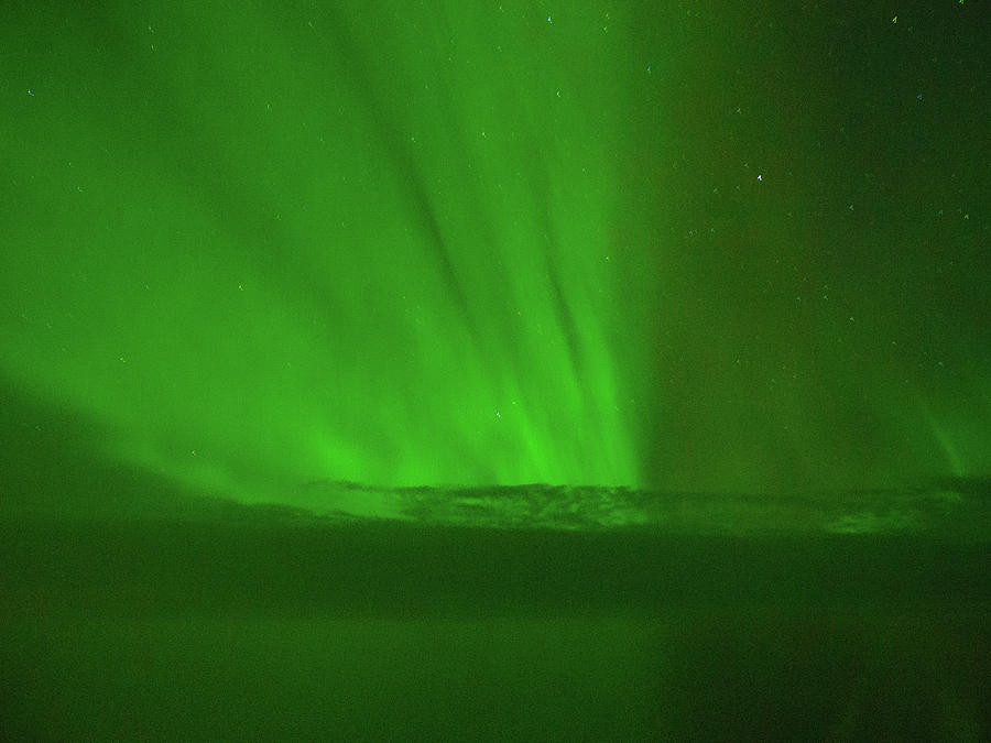 Northern Lights Over the North Atlantic Photograph by Allan Levin