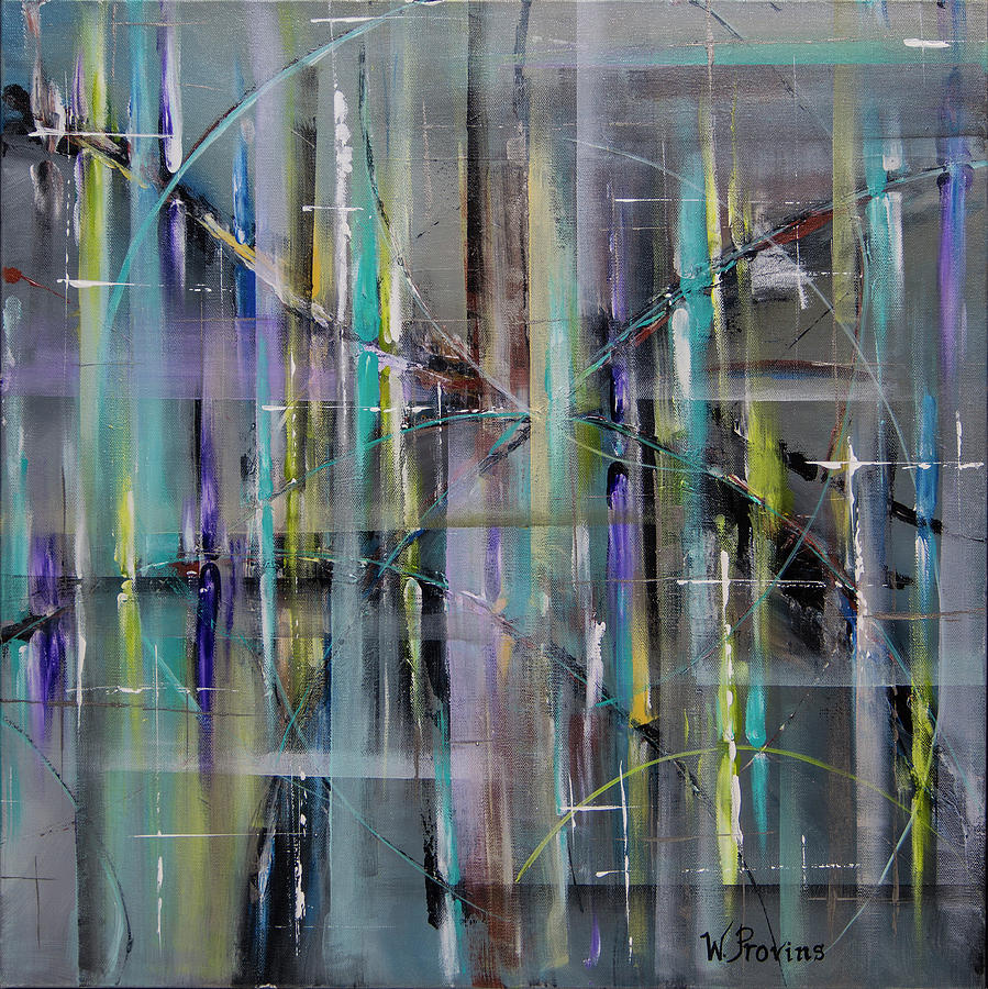 Northern Lights Reflected Mixed Media by Wendy Provins