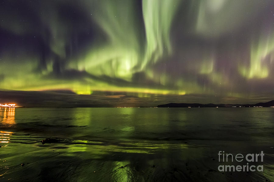 Northern Lights Reykjavik Photograph by Gunnar Orn Arnason
