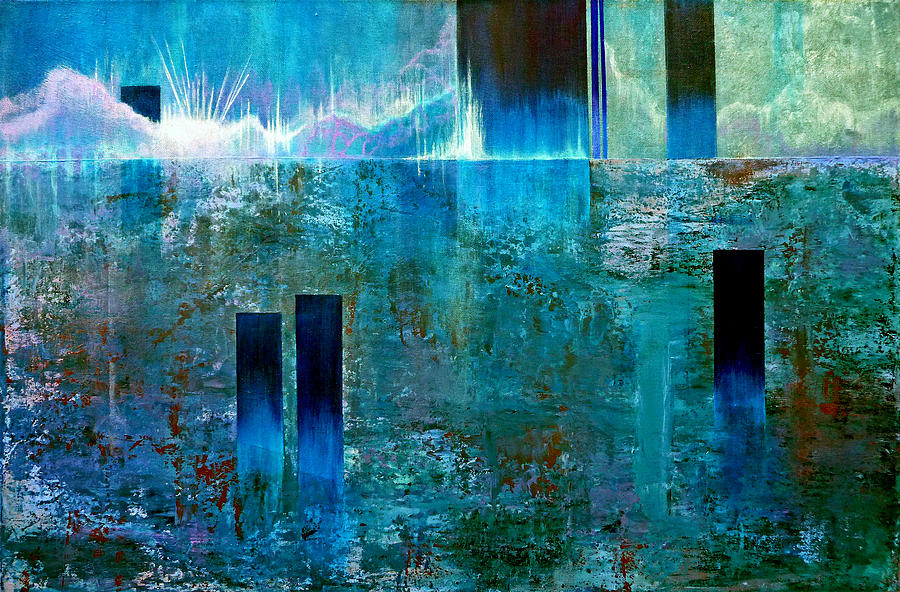 Abstract Painting - Northern Lights Rising by Jim Whalen