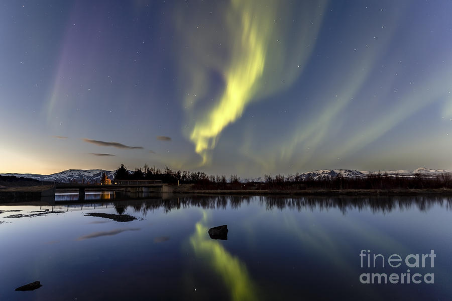 Northern lights Thingvellir Photograph by Gunnar Orn Arnason