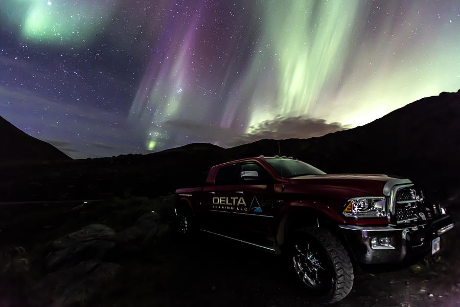 Northern Lights Truck Photograph by Sam Amato