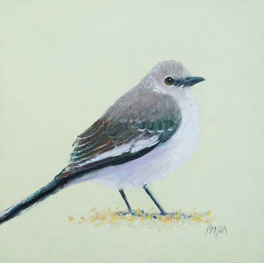 Mockingbird Painting - Northern Mockingbird by Jan Matson