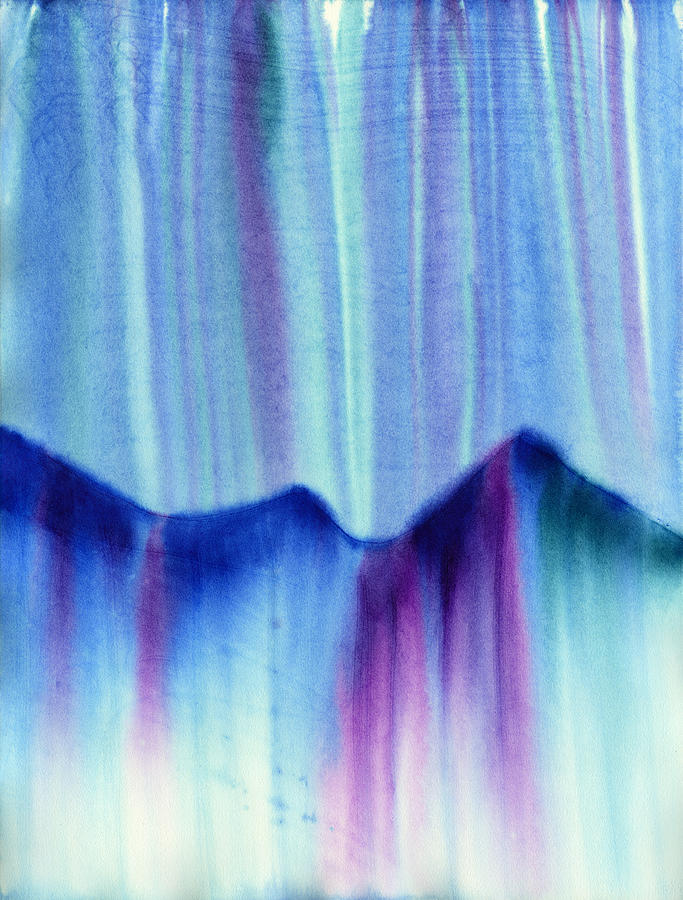 Abstract Painting - Northern Mountain Lights by Hakon Soreide