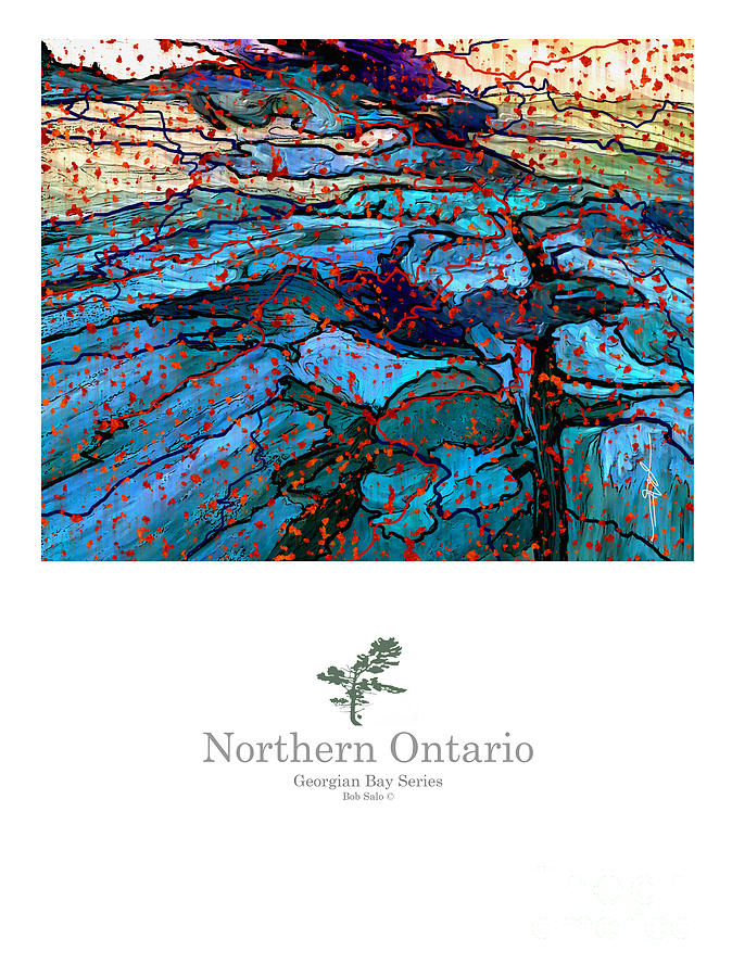 Northern Ontario Poster Series Painting by Bob Salo
