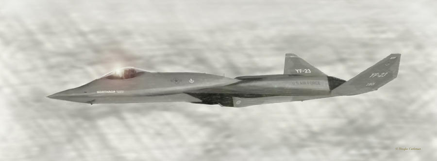 Northrop F-23 Stealth Fighter Prototype Digital Art by Douglas Castleman