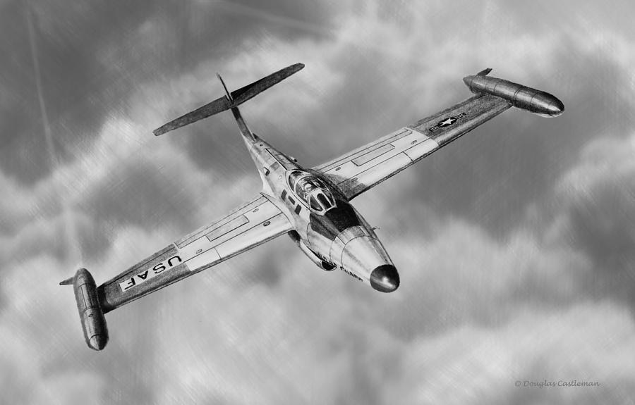 Northrop F-89 Scorpion Drawing by Douglas Castleman