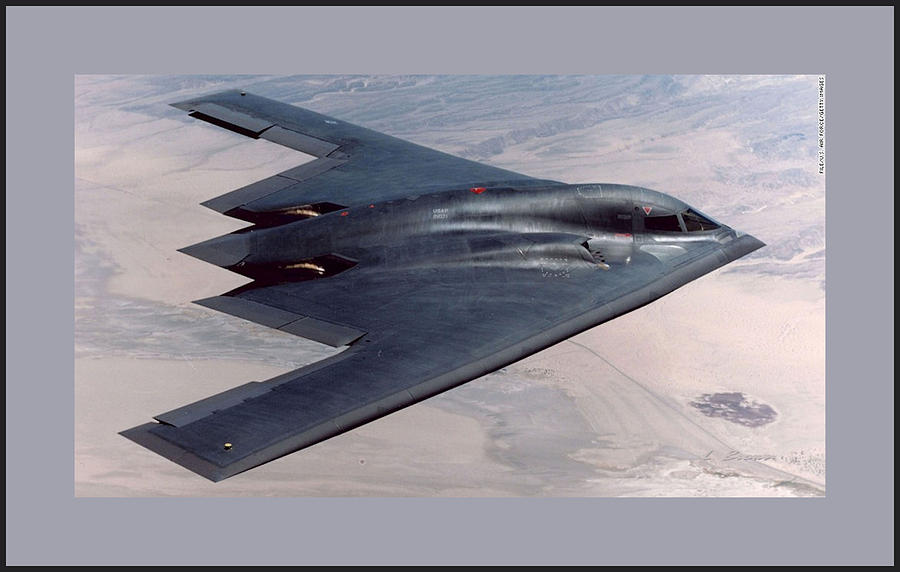 Northrop Grumman B-2 Spirit Stealth Bomber With Double Border ...