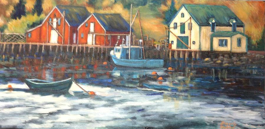 Water Painting - Northwest Cove, Nova Scotia by Beverly Hubley