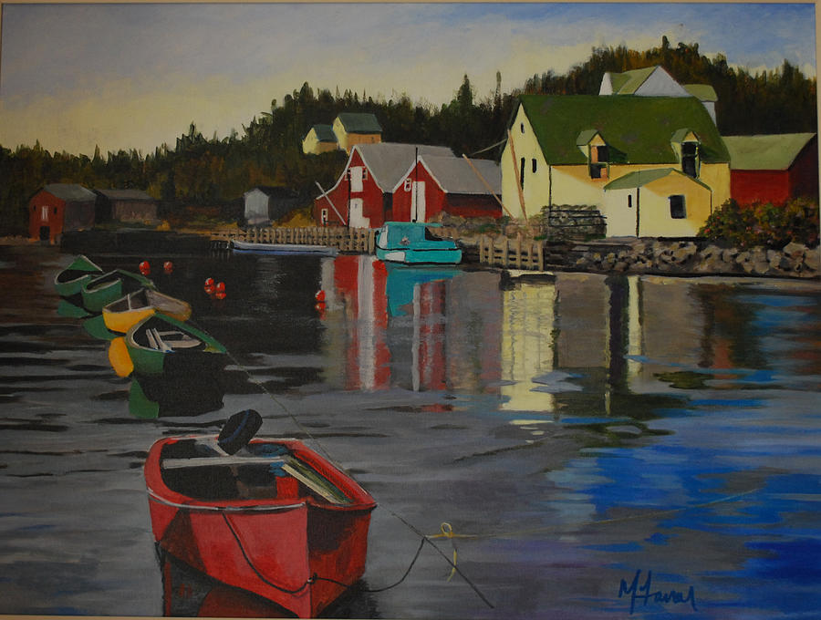 Northwest Cove Nova Scotia Painting by Margaret Farrar - Fine Art America