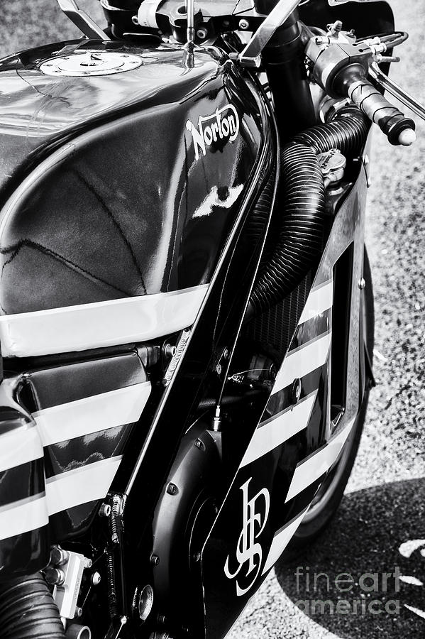 Black And White Photograph - Norton F1 Monochrome by Tim Gainey