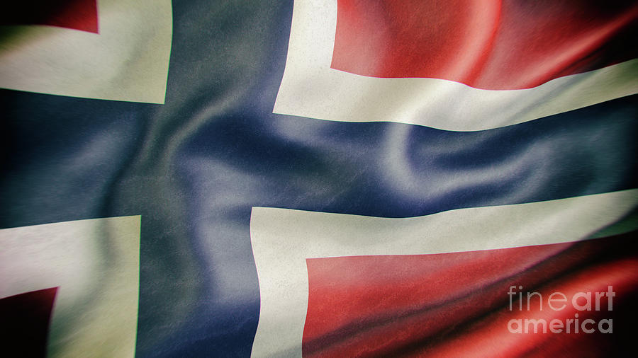 Norway Flag Digital Art