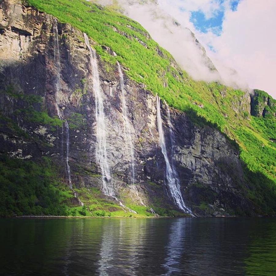 Waterfall Photograph - Norway Waterfalls #norway #gerainger by Mo Barton