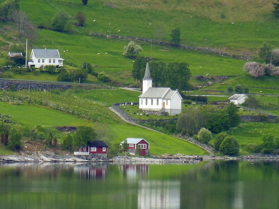 Norwegian Church Photograph by Susan Lafleur