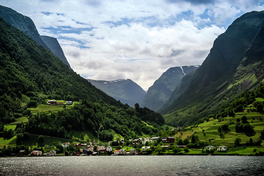 Norwegian Fjord Village Photograph by KG Thienemann