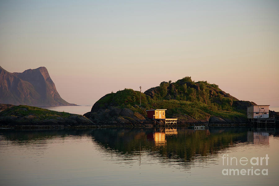 Norwegian Island in Midsummer Light Photograph by Heiko Koehrer-Wagner