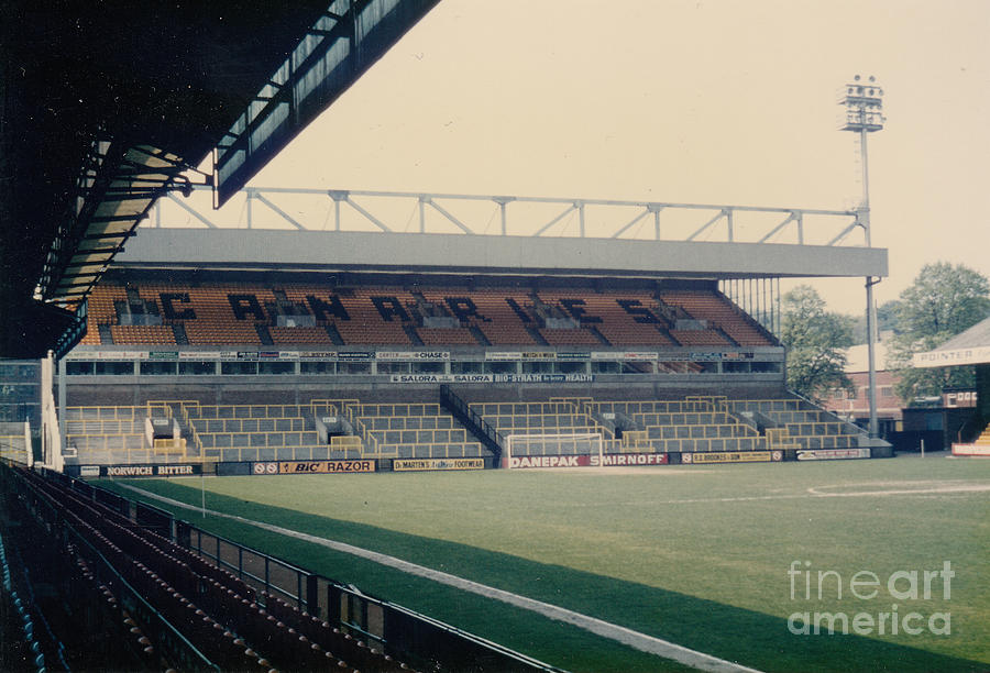 Norwich City - Carrow Road - River End 2 - 1980s Photograph by Legendary Football Grounds