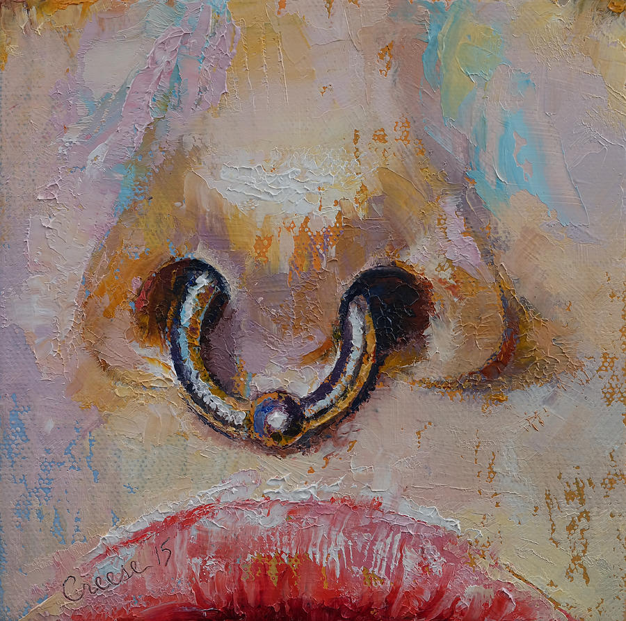 Cool Painting - Nose Ring by Michael Creese