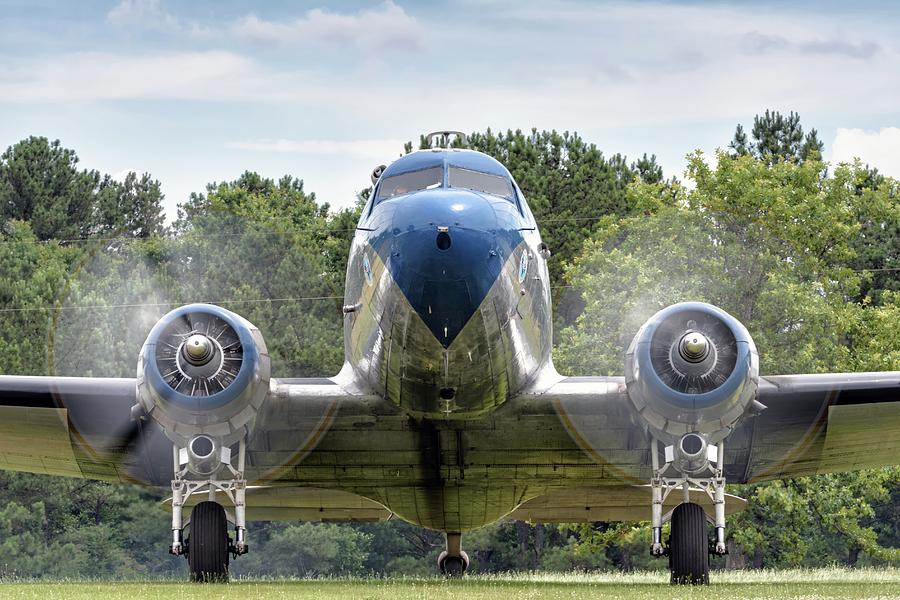 Nose to Nose with a DC-3 Photograph by Chris Buff