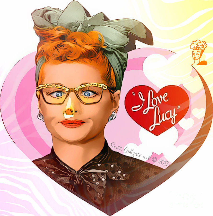 Nosejob I Love Lucy Digital Art By Scott Ashgate